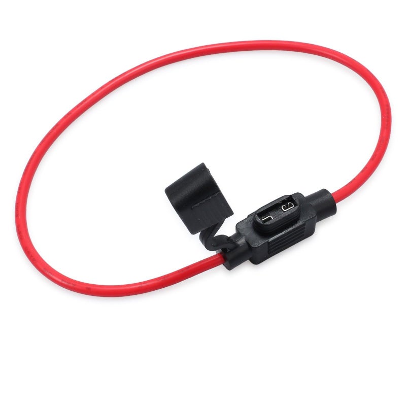 CAMWAY 10PCS Fuse Holder Blade Mini ATM/ATC Waterproof Automotive Wire Fuse Holder 14 AWG for Car Boat RV 12V 20A Fuses - Image 5